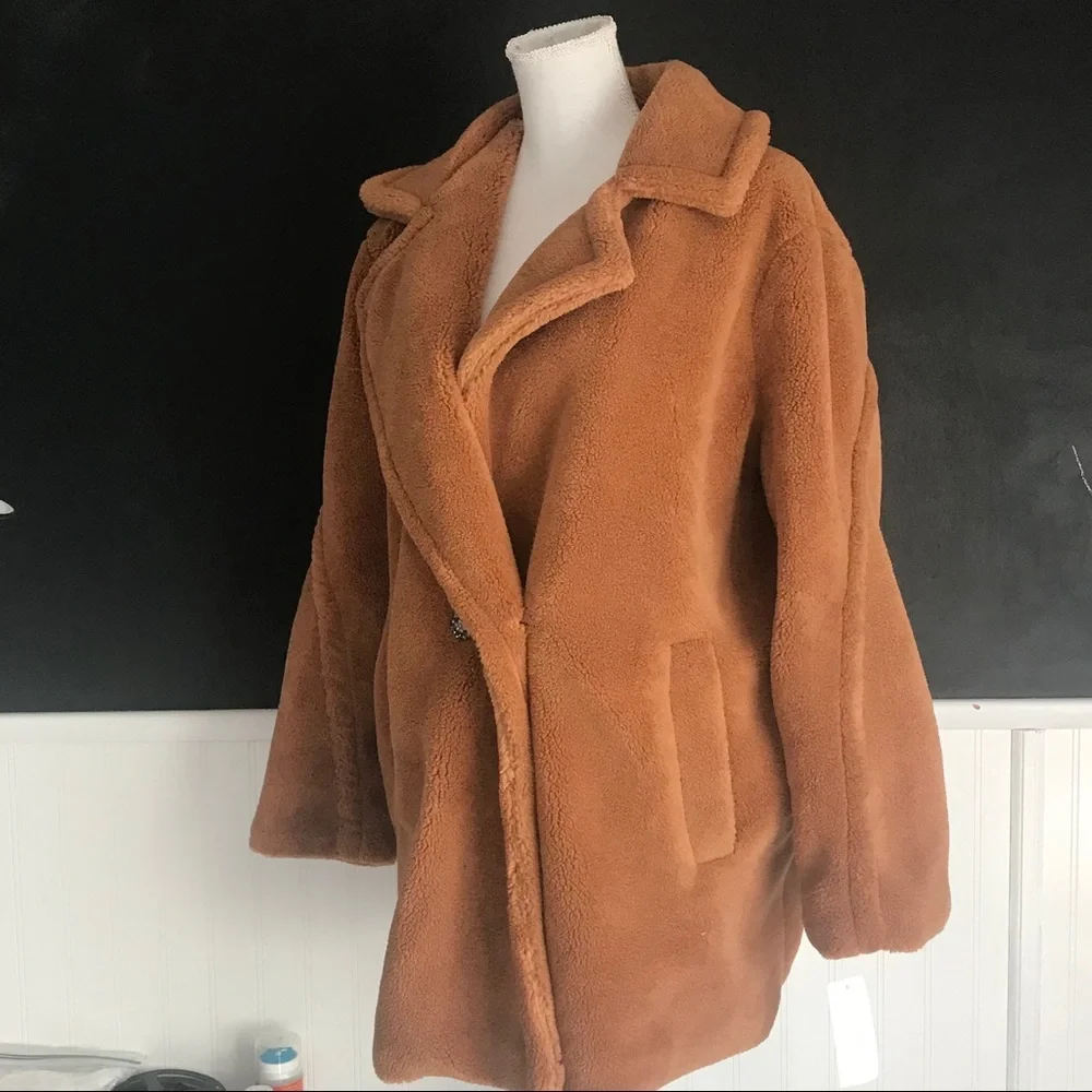 FAUX FUR/SHERPA COAT Jessica Simpson